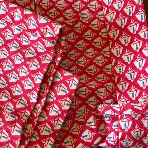 Gap patterned slim crop pants 6 EUC